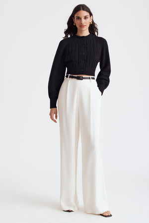 Rita Cotton Cropped Cardigan - Toccin