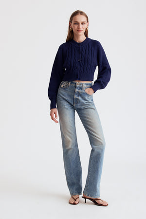 Rita Cotton Cropped Cardigan - Toccin