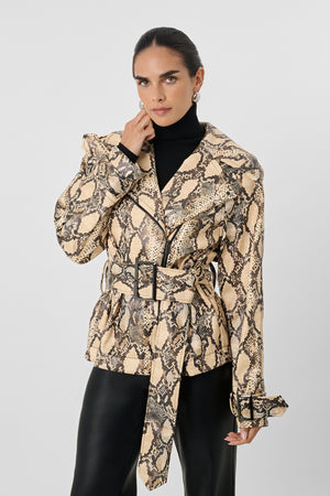 Brando Python Biker Jacket - Toccin