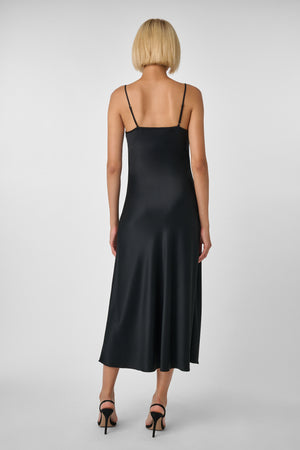 Lou Lou Slip Dress Black - Toccin