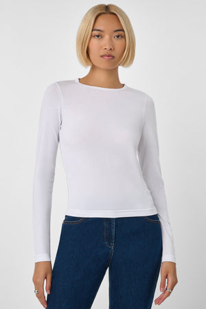 Jenna Long Sleeve Top Optic - Toccin