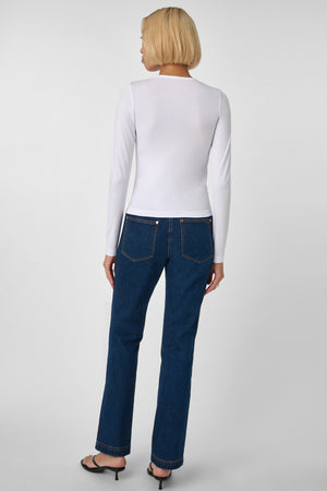 Cynthia Cigarette Jean Mid Wash - Toccin