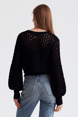 Tori Blouson Sleeve Cardigan - Toccin