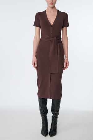 AGNES SHORT SLEEVE CARDI DRESS