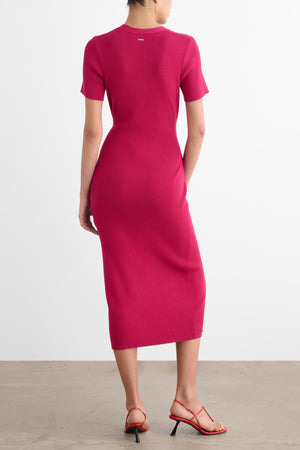 AGNES SHORT SLEEVE CARDI DRESS