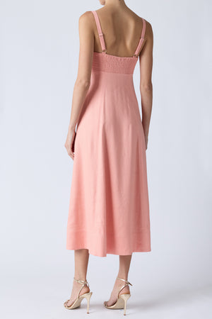 ARYA BUSTIER MIDI DRESS
