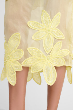 EMORY PENCIL SKIRT WITH APPLIQUE