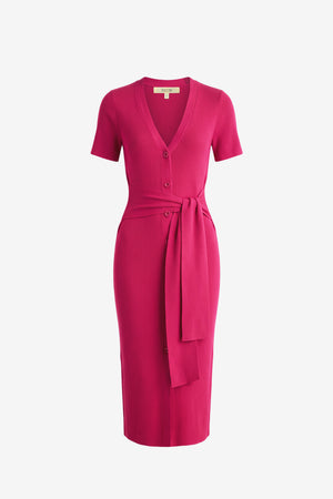 AGNES SHORT SLEEVE CARDI DRESS