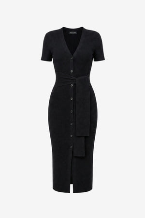 AGNES SHORT SLEEVE CARDI DRESS - Toccin