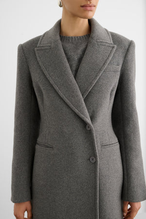 BOSTON SCULPTED DOUBLE BREASTED COAT
