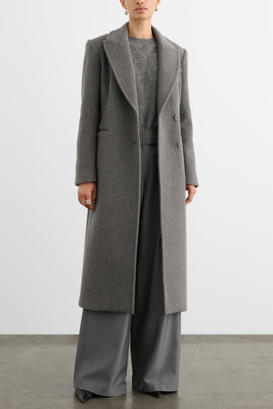 BOSTON SCULPTED DOUBLE BREASTED COAT