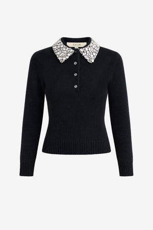 CHRISSY LONG SLEEVE POLO - Toccin
