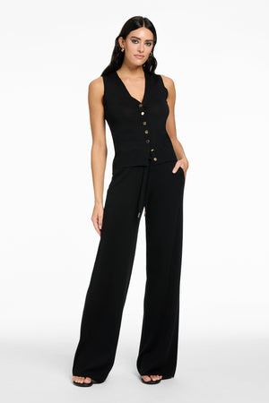 CARLY RIBBED DRAWSTRING PANT - Toccin
