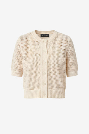 CASSIE SHORT SLEEVE CARDIGAN - Toccin