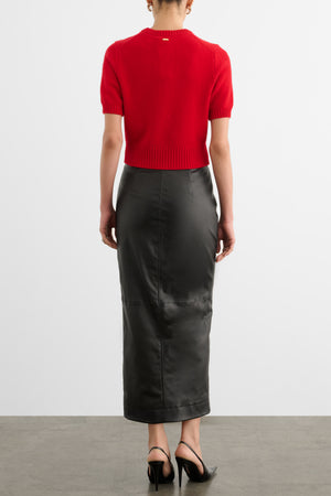 MEG MIDI SKIRT WITH SLIT