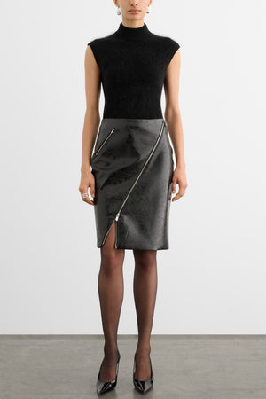 SABINA MOCK NECK SLEEVELESS TOP