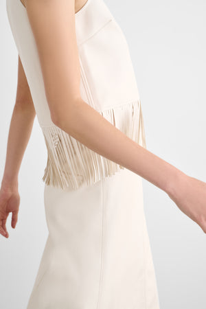 JULIANA RACER TOP WITH FRINGE - Toccin