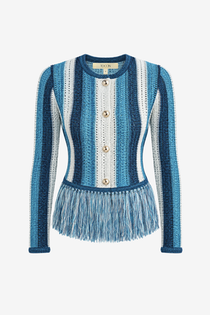 ARDITA CARDIGAN WITH FRINGE - Toccin