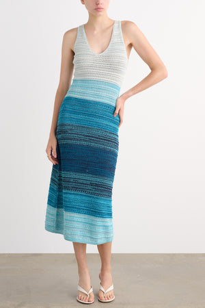 JUSTINE V-NECK MIDI DRESS