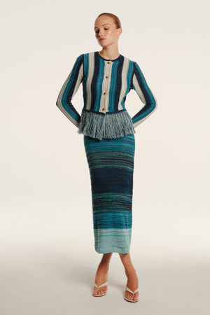 JUSTINE V-NECK MIDI DRESS - Toccin