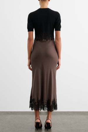 KAYA COMBO MIDI DRESS