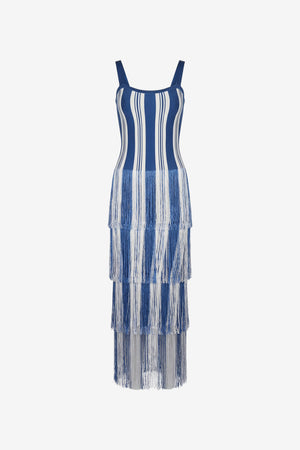 LEO MIDI DRESS WITH FRINGE