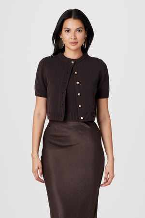 PIPPA SHORT SLEEVE CARDIGAN - Toccin