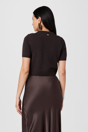 PIPPA SHORT SLEEVE CARDIGAN - Toccin