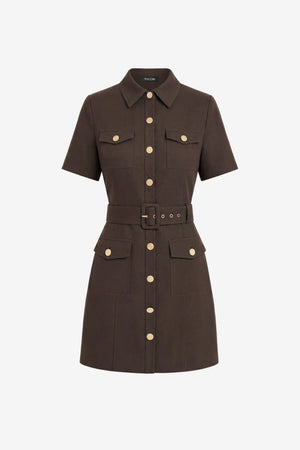 LYDIA SHORT SLEEVE SNAP FRONT DRESS