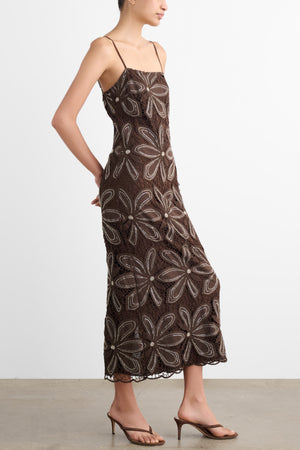 MAGDALENA CAMI MIDI DRESS - Toccin