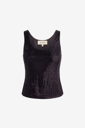 MOIRA SCOOP NECK TANK - Toccin