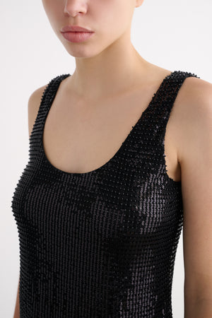 MOIRA SCOOP NECK TANK - Toccin