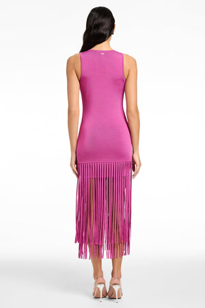 MARGAUX MINI DRESS WITH FRINGE - Toccin