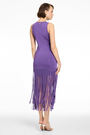 MARGAUX MINI DRESS WITH FRINGE - Toccin