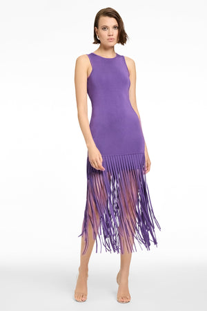 MARGAUX MINI DRESS WITH FRINGE - Toccin