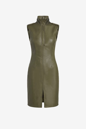 NEA FUNNEL NECK DRESS - Toccin