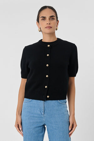 PIPPA SHORT SLEEVE CARDIGAN - Toccin