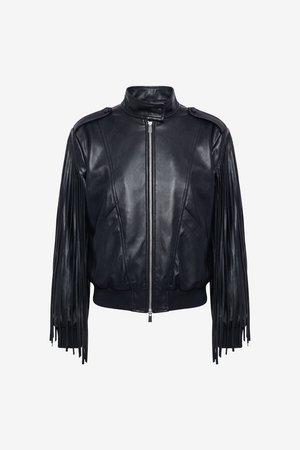 ROUX FRINGE MOTO JACKET - Toccin