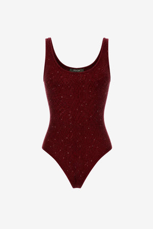 SHEILA SCOOP NECK THONG BODYSUIT