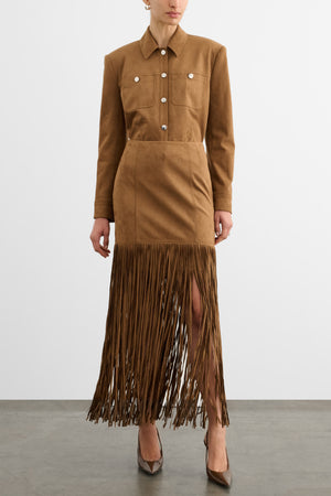 ISALYA BUTTON-FRONT JACKET