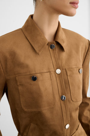 ISALYA BUTTON-FRONT JACKET