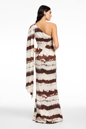 SOMARA ONE SHOULDER CASCADE GOWN - Toccin