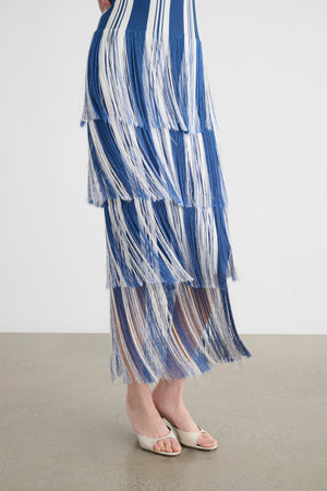 LEO MIDI DRESS WITH FRINGE