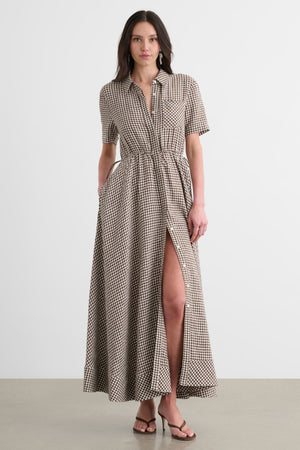 MAGGIE SHORT SLEEVE SHIRT DRESS