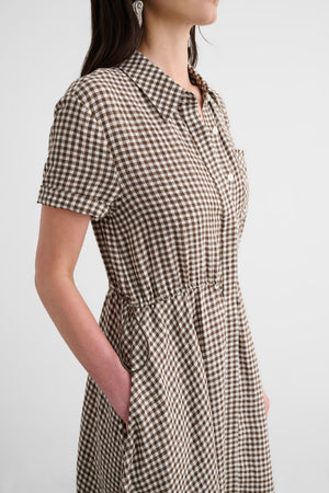 MAGGIE SHORT SLEEVE SHIRT DRESS