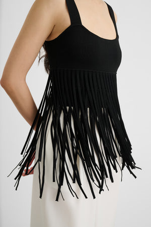 AMARIS TANK TOP WITH FRINGE - Toccin