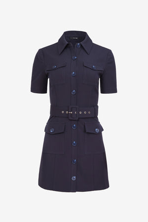 LYDIA SHORT SLEEVE SNAP-FRONT DRESS - POS - Toccin