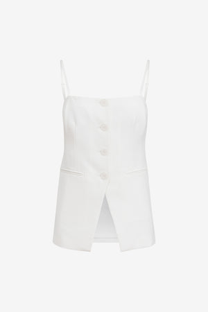 ROXY SQUARE NECK BUTTON-FRONT VEST