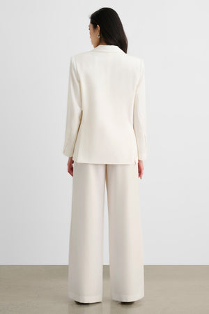 SOLARA PLEATED WIDE LEG TROUSER - Toccin