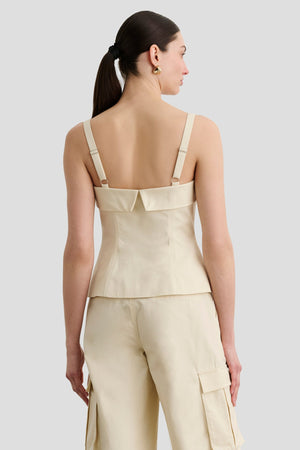 JAYDEN ZIP FRONT MOTO TOP - Toccin